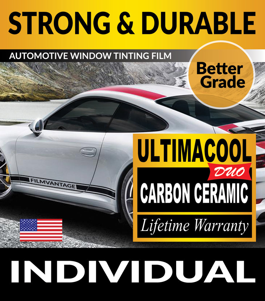 UltimaCool DUO Carbon Ceramic PreCut Window Tint Film Individual For Automotive Tinting