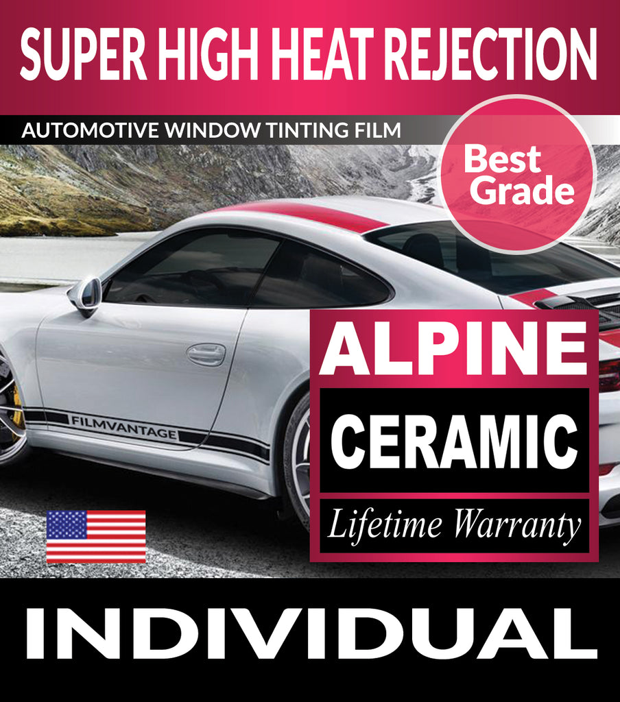 Alpine Ceramic PreCut Window Tint Film Individual For Automotive Tinting