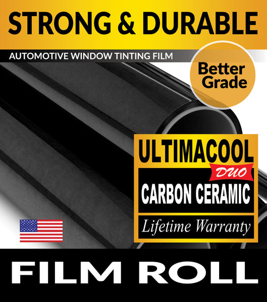 UltimaCool DUO Carbon Ceramic Window Tint Film UnCut Roll For Automotive Tinting